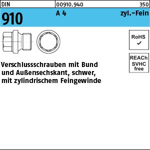 DIN 910 A 4 M 10 x 1 A 4 S