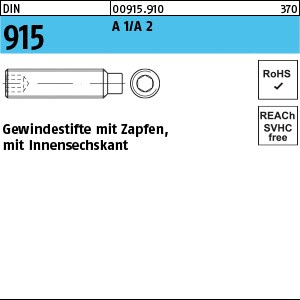 DIN 915 A 1/A 2 M 2 x 6 rostfrei A 1/A 2 S