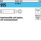 DIN 915 A 1/A 2 Gewindestifte mit Zapfen, mit Innensechskant