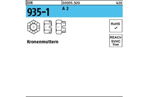 DIN 935-1 A 2 Kronenmuttern 