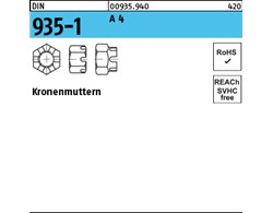DIN 935-1 A 4 Kronenmuttern 
