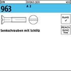 DIN 963 A 2 Senkschrauben mit Schlitz 