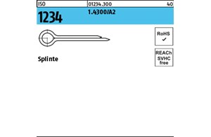 ISO 1234 1.4300/A2 Splinte 