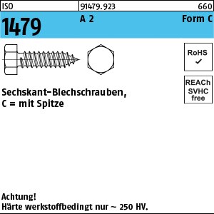ISO 1479 A 2 2,9 x 9,5 -C A 2 S