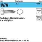 ISO 1479 A 2 Form C Sechskant-Blechschrauben, C = mit Spitze 