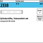 ISO 2338 A 4 m6 Zylinderstifte, Toleranzfeld m6 