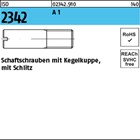 ISO 2342 A 1 Schaftschrauben mit Kegelkuppe und Schlitz