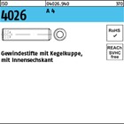ISO 4026 A 4 Gewindestifte mit Kegelkuppe und Innensechskant