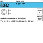 ISO 4032 A 2 - 70 Sechskantmuttern, ISO-Typ 1 