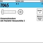 ISO 7045 A 2 Z Linsenschrauben mit Pozidriv-Kreuzschlitz Z