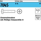 ISO 7045 A 4 H Linsenschrauben mit Phillips-Kreuzschlitz H