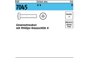 ISO 7045 A 4 H Linsenschrauben mit Phillips-Kreuzschlitz H