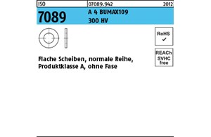 ISO 7089 A 4 BUMAX109 300 HV Flache Scheiben, normale Reihe, Produktklasse A, oh