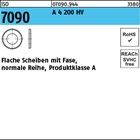 ISO 7090 A 4 200 HV Flache Scheiben mit Fase, normale Reihe, Produktklasse A