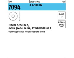 ISO 7094 A 4 100 HV Flache Scheiben, extra große Reihe, Produktklasse C