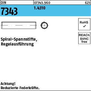DIN 7343 1.4310 1 x 6 rostfrei S