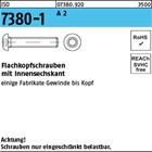 ISO 7380-1 A 2 Flachkopfschrauben mit Innensechskant 