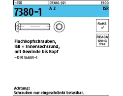 ~ISO 7380-1 A 2 ISR Flachkopfschrauben mit Innensechsrund 
