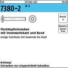 ISO 7380-2 A 2 Flachkopfschrauben mit Innensechskant und Bund