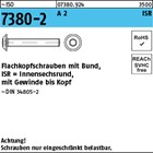 ~ISO 7380-2 A 2 ISR Flachkopfschrauben mit Innensechsrund und Bund