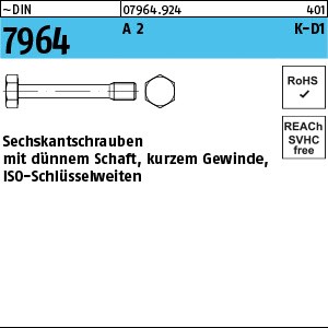 DIN 7964 A 2 M 8 x 30/10 -KD1-K A 2 S