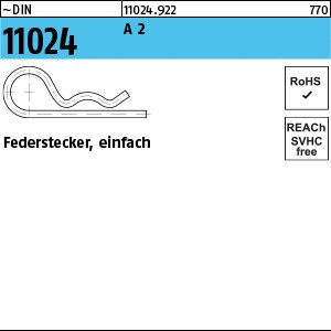 DIN 11024 ähnl. DIN 11024 A 2 DrahtØ 2 einfach S