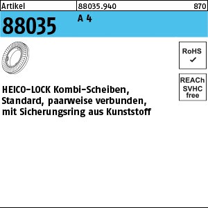 ART 88035 HEICO-LOCK Kombischeiben A 4 HKS-10S A 4 S