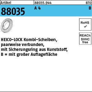 ART 88035 HEICO-LOCK Kombischeiben A 4 HKB- 8S A 4 S