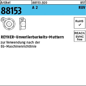 ART 88153 RUV-Muttern A 2 M 5 A 2 K