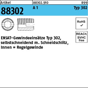 ART 88302 ENSAT 1.4305 M 3 rostfrei, Typ 302 A 1 S