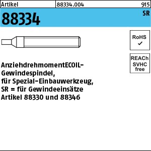 ART 88334 AMECOIL-Gewindespindel M 3 für Spezial-Einbauwerkzeug SR S