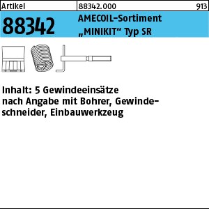 ART 88342 AMECOIL MINIKIT Gew.-Einsätze Typ SR, mit Zubehör M 4 S