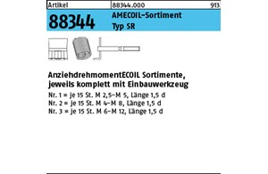 Artikel 88344 AMECOIL-Sortimente Typ SR AMECOIL Sortimente mit Bohrer, Gew.-schn