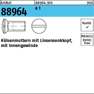 ART 88964 Hülsenmuttern 1.4305 LIKO M 4 x 14 A 1 S