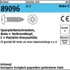 Artikel 89096 A 2 CE Ruko-Z Spanplattenschrauben, Halbrundkopf, Pozidriv-Kreuzsc