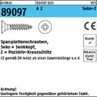 Artikel 89097 A 2 CE Seko-Z Spanplattenschrauben, Senkkopf, Pozidriv-Kreuzschlit