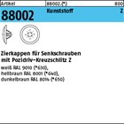 Artikel 88002 Kunststoff KS-Z, hellbraun Zierkappen für Senkschrauben mit Pozidr