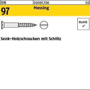 DIN 97 Messing 1,6 x 8 Ms S