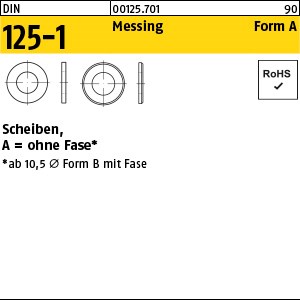 DIN 125 Messing A 2,2 Ms S