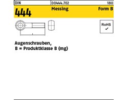 DIN 444 Messing Form B Augenschrauben, Produktklasse B (mg) 