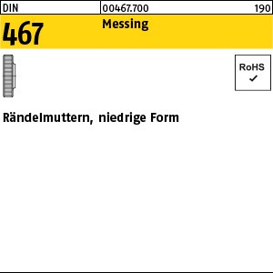 DIN 467 Messing M 3 Ms S