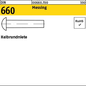 DIN 660 Messing 2 x 4 Ms S