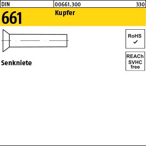 DIN 661 Kupfer 2 x 4 Cu S