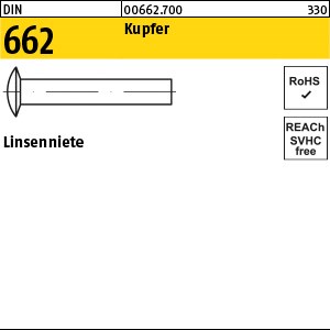 DIN 662 Kupfer 2 x 4 Cu S