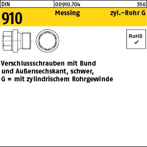 DIN 910 Messing G 1/8 A Ms S