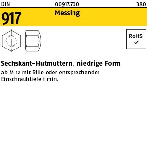 DIN 917 Messing M 4 Ms S