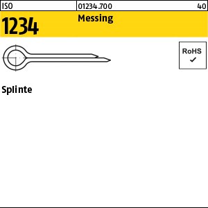 ISO 1234 Messing 1,6 x 10 Ms S