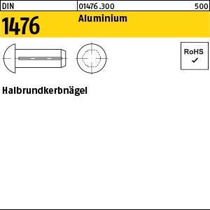 DIN 1476 Leichtmetall 1,4 x 4 Al S