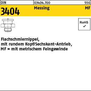 DIN 3404 Messing M 10 x 1 SW 17 m. rundem Kopf Ms S