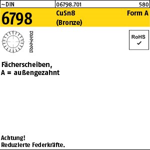 DIN 6798 Bronze A 3,2 Bronze S